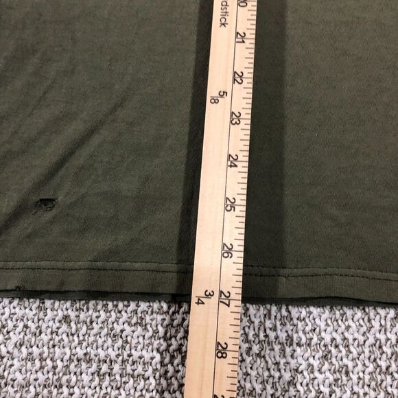 Mount Rushmore Shirt Mens XL Green Distressed Short Sleeve Crew Neck 0599 - Picture 11 of 14